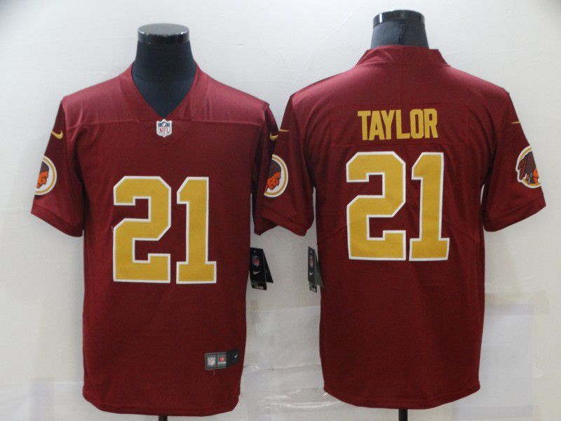 Men Washington Redskins #21 Taylor Red Nike Limited Vapor Untouchable NFL Jerseys